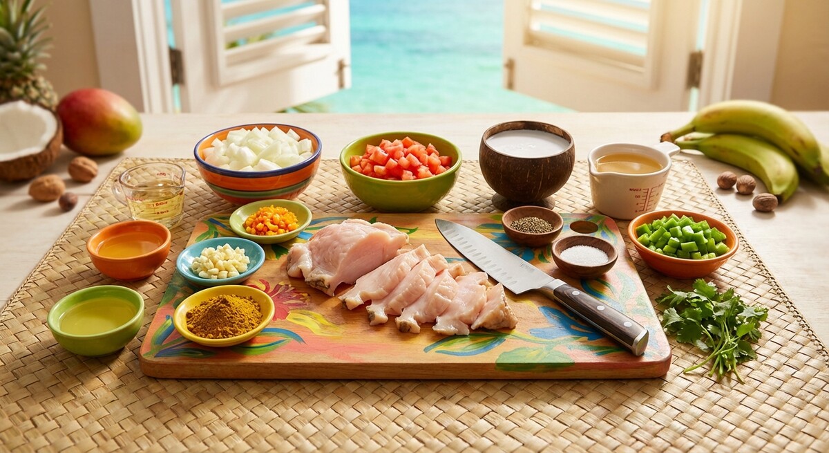 Mise en Place: Curried Conch (Turks & Caicos Stil)